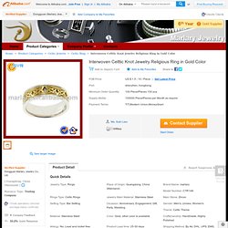 Gold Interwoven Celtic Religious Ring - Detailed info for Gold Interwoven Celtic Religious Ring,Celtic Jewelry,Gold Interwoven Celtic Religious Ring,CTR148 on Alibaba.com