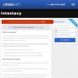 Intestacy Lawyers In Perth