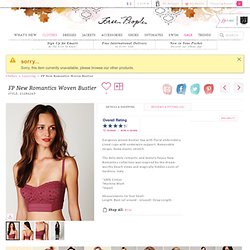 Free People FP New Romantics Woven Bustier at Free People Clothing Boutique