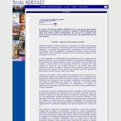 Le chez-soi: habitat et intimité - Dictionnaire de l'habitat et du logement- un texte de Perla Serfaty-Garzon