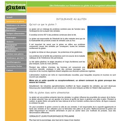 Intolerance au gluten