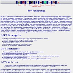 INTP Relationships