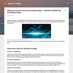 What do you need to know about intraday trading? – Definition of Bullish flag and trading triangle