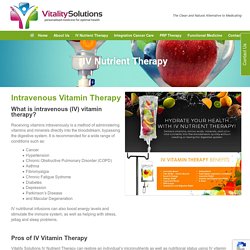 IV Nutrient Therapy Gladstone - Vitality Solutions