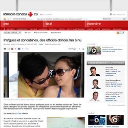 Intrigues et concubines, des officiels chinois mis à nu