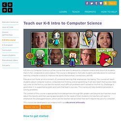 K-8 Intro to Computer Science