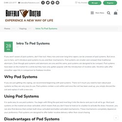 Intro To Pod Systems - Buffalo Distro