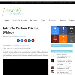 Intro To Carbon Pricing (Video)