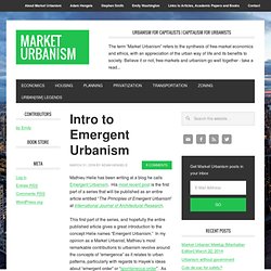 Intro to Emergent Urbanism