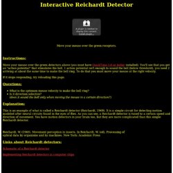 Interactive Reichardt Detectors