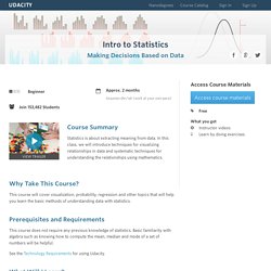 Introduction to Statistics Course (ST101)
