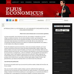Introducción a la economía (II): Las variables fundamentales del análisis económico