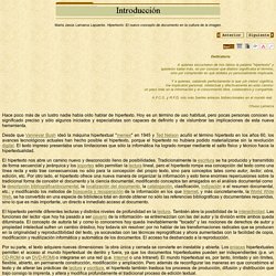 Introducción Tesis Hipertexto María Jesús Lamarca