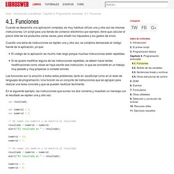 4.1. Funciones (Introducción a JavaScript)