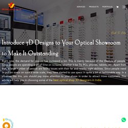 Optical Shop 3D Designs in India - AVR Retail