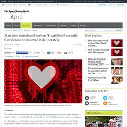 Man who introduced serious 'Heartbleed' security flaw denies he inserted it deliberately