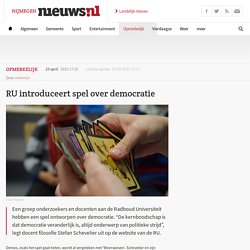RU introduceert spel over democratie - Nijmegen