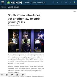 In-Game - South Korea introduces yet another law to curb gaming's ills