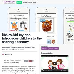 Kid-to-kid toy app introduces children to the sharing economy