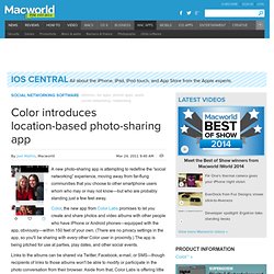 Color introduces location-based photo-sharing app