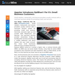 Appstar Introduces OptBlue® For It's Small Business Customers