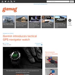 Garmin introduces tactical GPS navigator watch