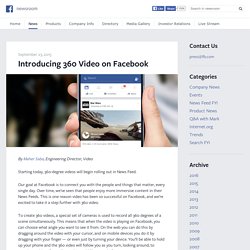 Introducing 360 Video on Facebook