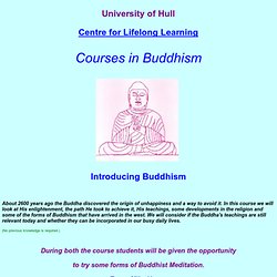 Introducing Buddhism course