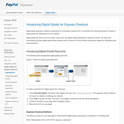 Introducing Digital Goods for Express Checkout