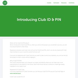 Introducing Club ID & PIN