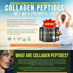 Introducing our New Groovy Bee® Collagen Peptides + MCT with Prebiotic Fiber