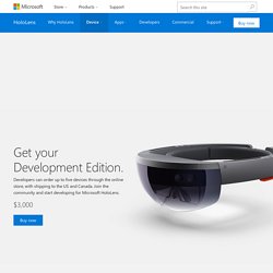 Introducing the Microsoft HoloLens Development Edition