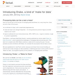 Introducing Drake, a kind of ‘make for data’ - Factual Blog