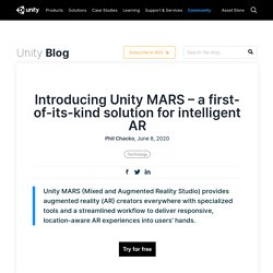 Introducing Unity MARS – a first-of-its-kind solution for intelligent AR