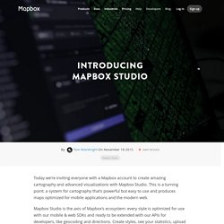 Introducing Mapbox Studio