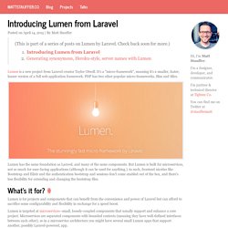 Introducing Lumen from Laravel - MattStauffer.co