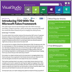 Introducing TDD With The Microsoft Fakes Framework
