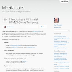 Introducing a Minimalist HTML5 Game Template