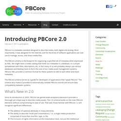 Introducing PBCore 2.0 – PBCore