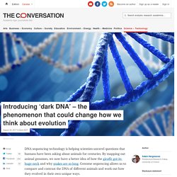 Introducing 'dark DNA' – the phenomenon that could change how we think about evolution