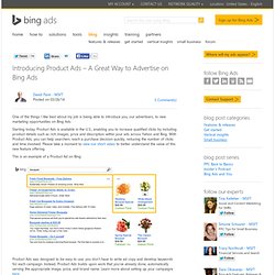 Introducing Product Ads – A Great Way to Advertise on Bing Ads