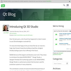 Introducing Qt 3D Studio