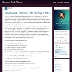 Introducing RequireJS for ASP.NET MVC