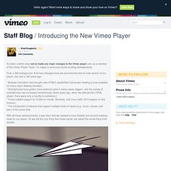 Introducing the New Vimeo Player