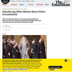 Introducing Albus Silente: Harry Potter in translation