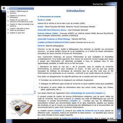 [FR] Introduction à la recherche sur Internet - module de formation sur le site de formation C2IMES (C2I Mutualisé pour l’enseignement supérieur)