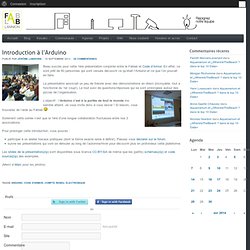 Introduction à l'Arduino - fablab-lannion