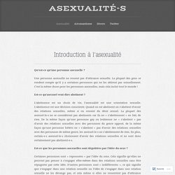 Introduction à l’asexualité