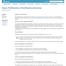 OPDS ? C'est quoi ? Open Publication Distribution System