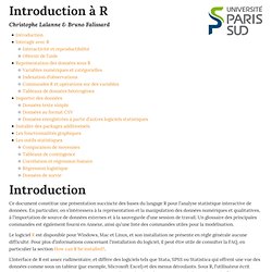 Introduction à R